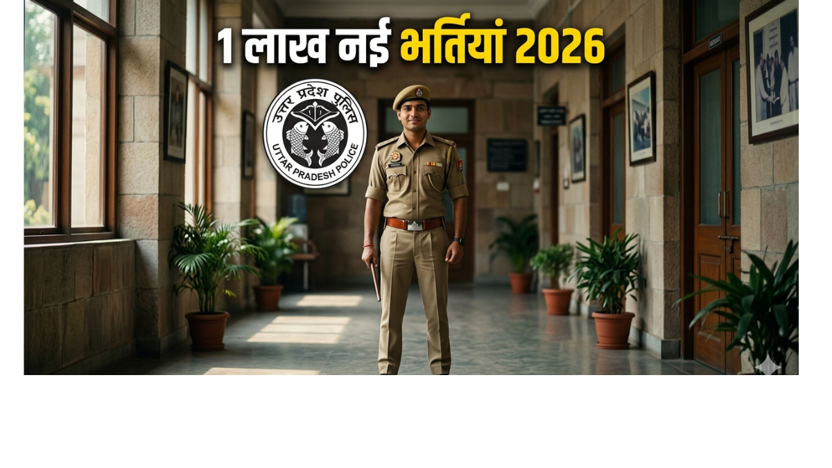 यूपी पुलिस में होगी 1 लाख नई भर्तियां — 2026 में सरकारी नौकरी का सबसे बड़ा मौका