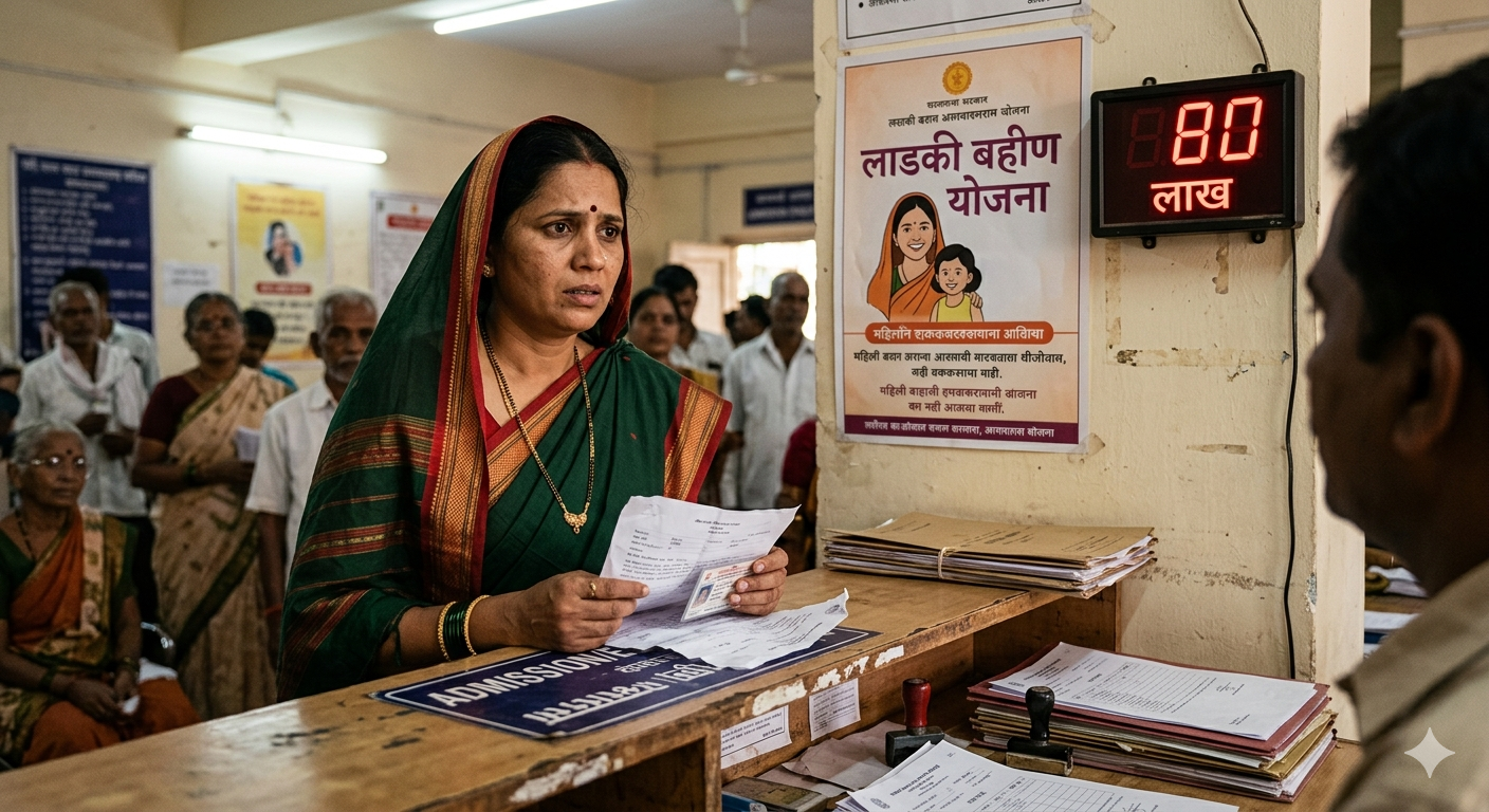 Ladki Bahin Yojana : मुख्यमंत्री माझी लाडकी बहीण योजनेतून ८० लाख महिलांची नावे वगळली; नेमकं कारण काय?